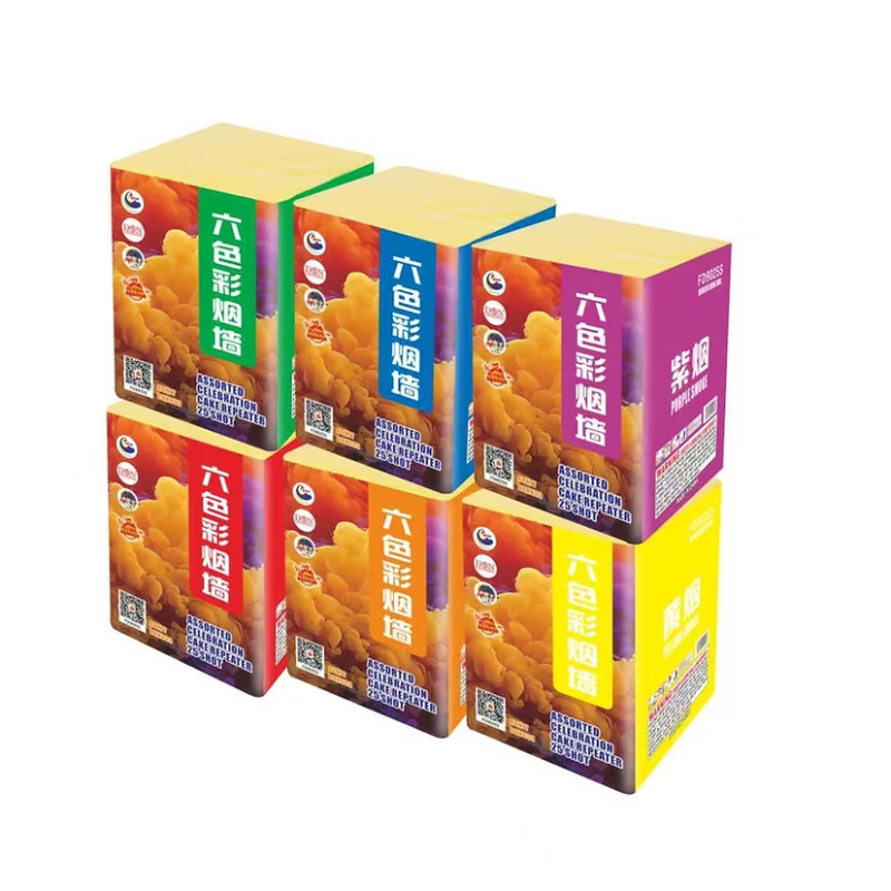 121. 9 inch 25 Shoot Daylight Smoke (6 Colours-Combine)