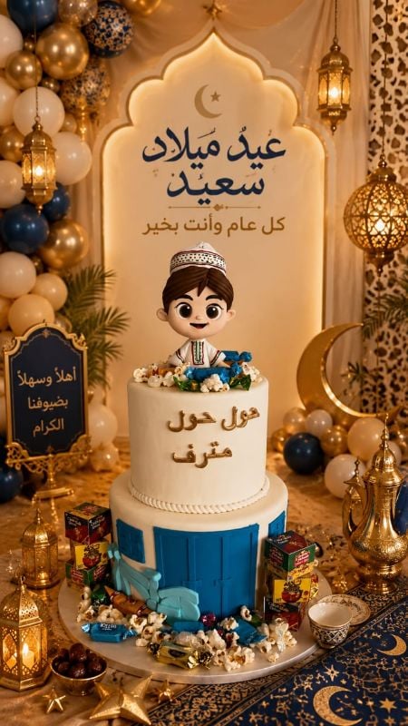 حول حول ثيم أزرق