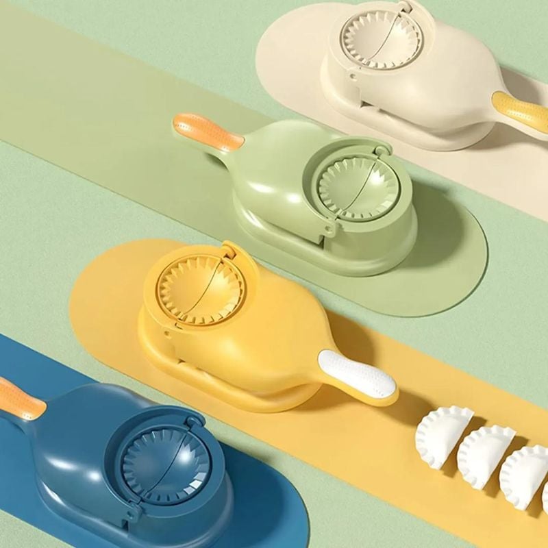 2-in-1 Dumpling Mould Kit Samosa Maker Plastic Multicolor