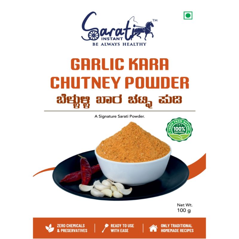 Sarati Garlic Kara Chutney Powder