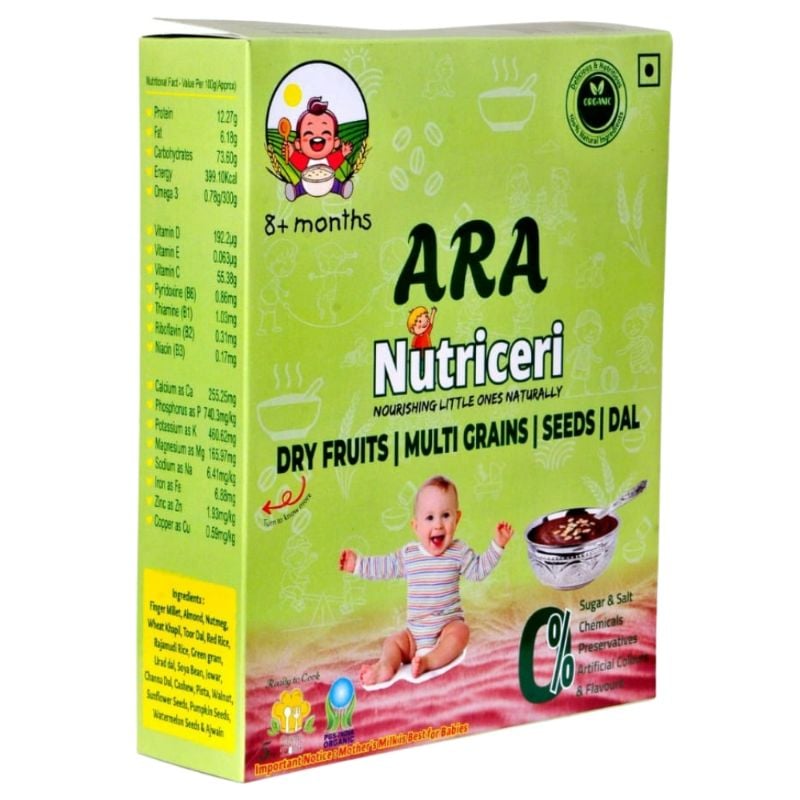 Ara Nutriceri - Dry Fruits|Multigrains|Seeds|Dal (8+Months) 300G