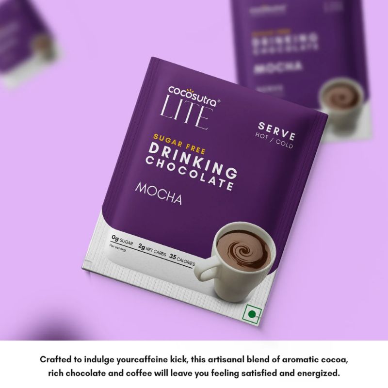 Cocosutra Mocha Drinking Chocolate (Sugar Free) 20G