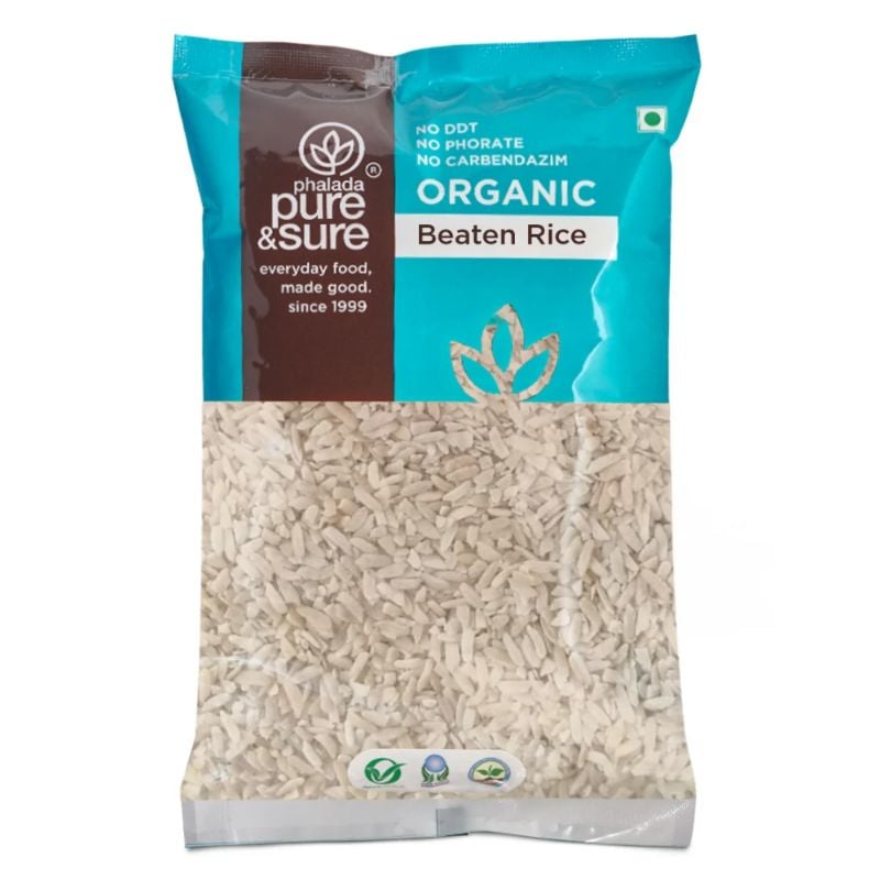 Phalada Pure & Sure White Beaten Rice (Poha) 500G