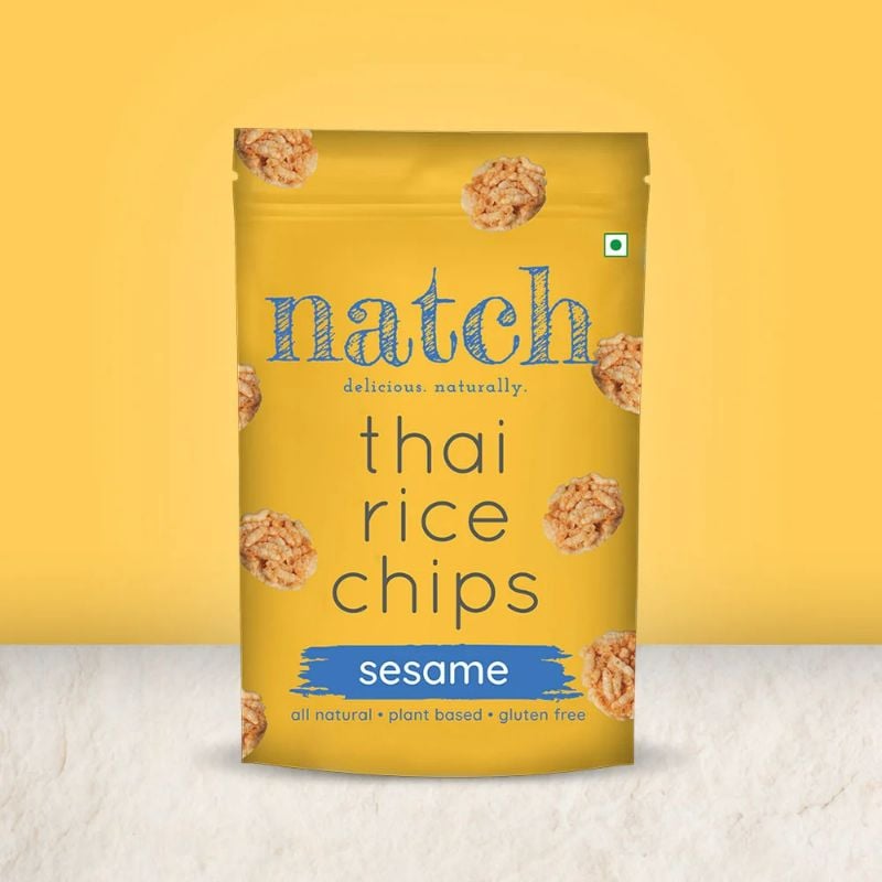 Natch Thai Rice Chips Sesame