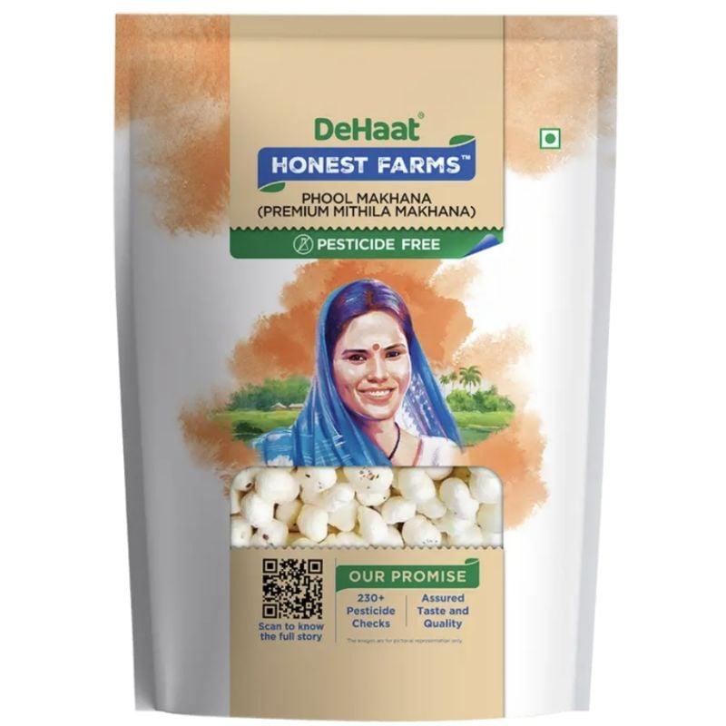 DeHaat Phool Makhana (Premium Mithila Makhana) 200G
