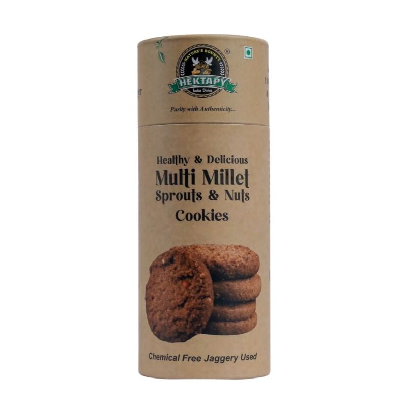 Hektapy Multi Millet Sprouts & Nuts Cookies