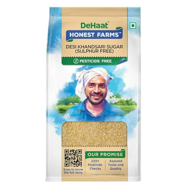 DeHaat Brown Sugar / Desi Khandsari Sugar (Sulphur Free) 1KG