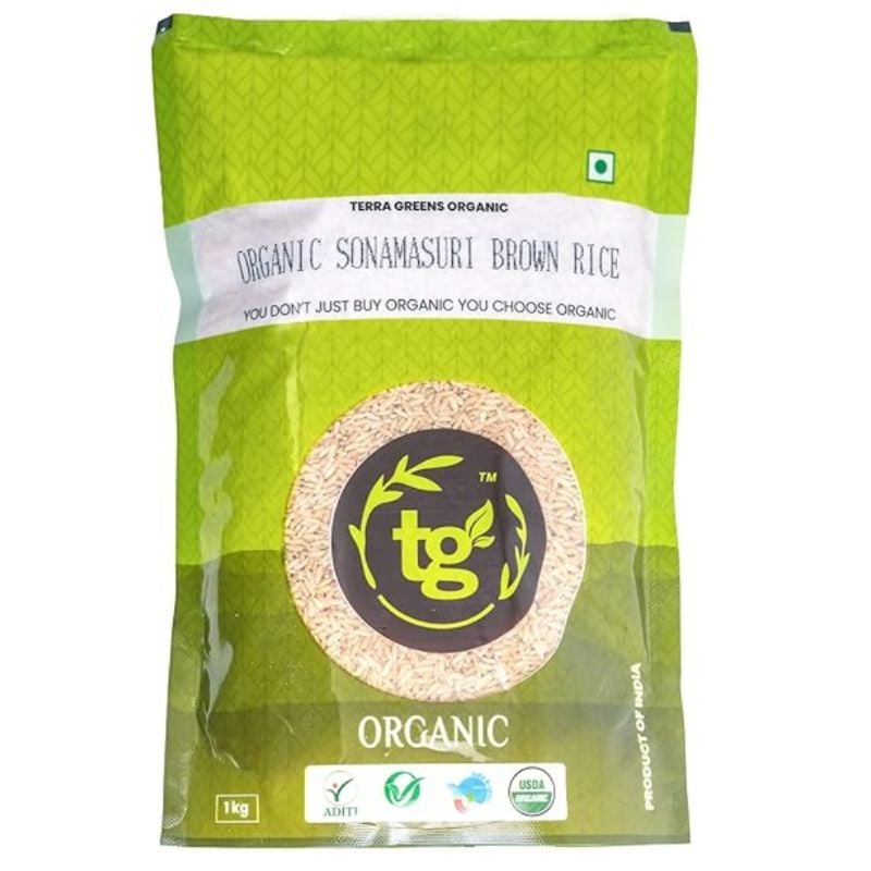 Terra Greens Sonamasuri Brown Rice 1KG