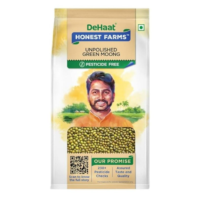 DeHaat Unpolished Green Moong Whole 1KG