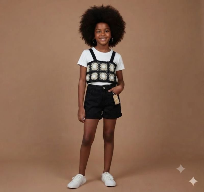 Tee- shirt et survet en laine et short black