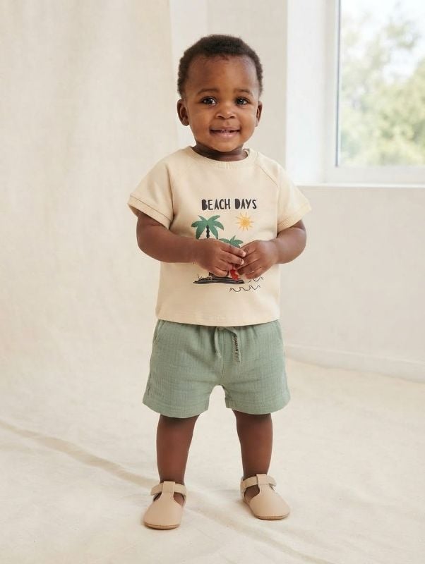 Culotte et tee- shirt BEACHDAYS