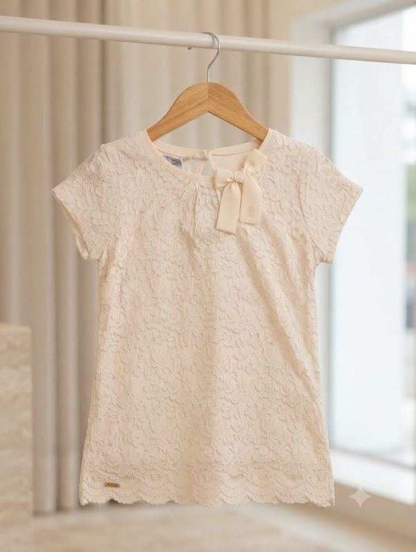 Jeans blanc et top Nell