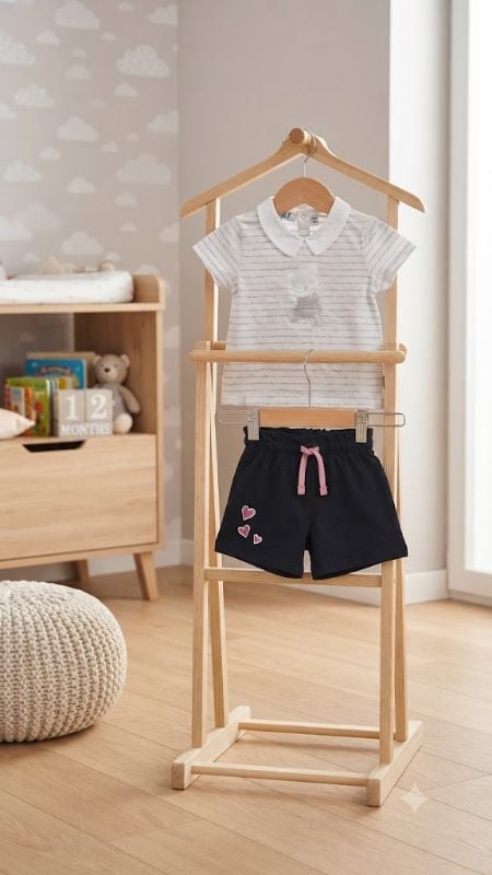 Short coeur et tee- shirt