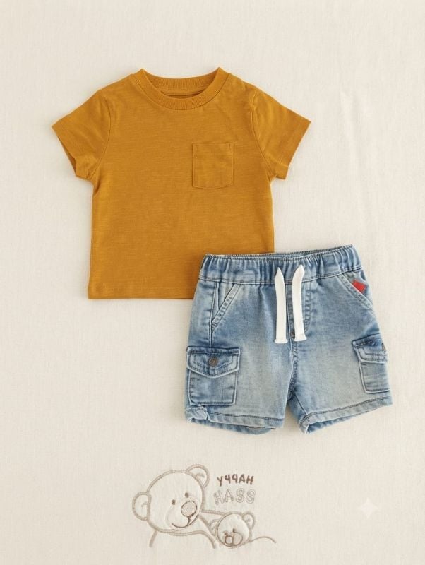 Short et ts JAUNE (3M - 0,15)