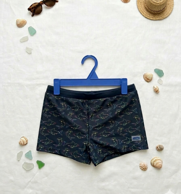 Short de bain bleu