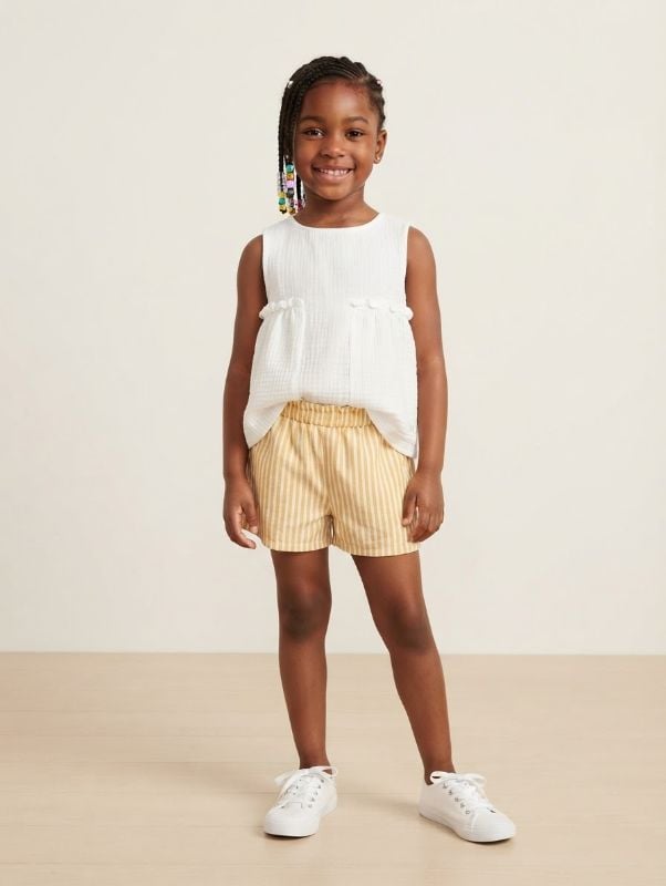 Short à bandes et Top ASNATH