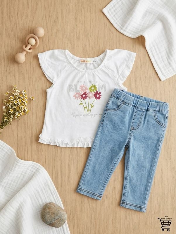 Pantalon jeans et top Florine