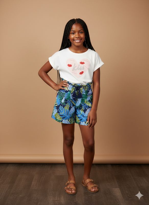 Culotte feuillage BLUE