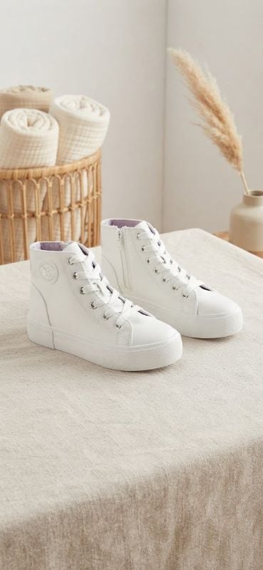 Fille basket white Paule
