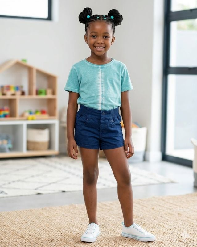 Short (très court) et tee- shirt