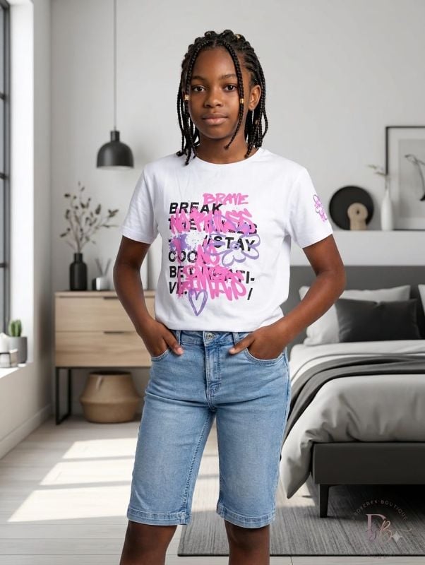 Bermuda et tee- shirt GIRLY