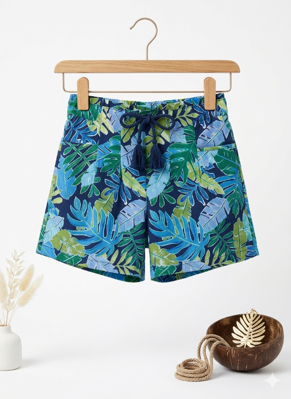 Culotte feuillage BLUE