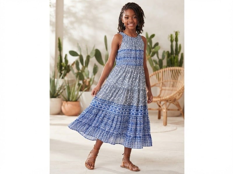 Robe Rita bleu Gris