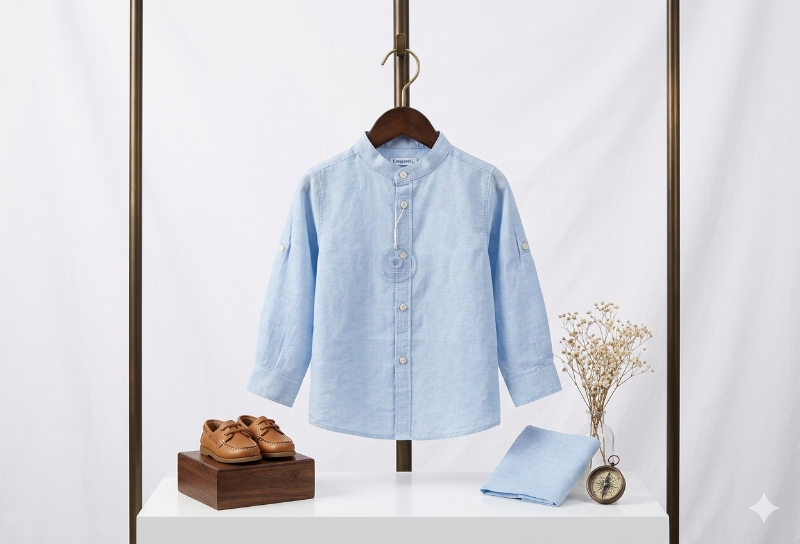 Chemise manche longue sans motif