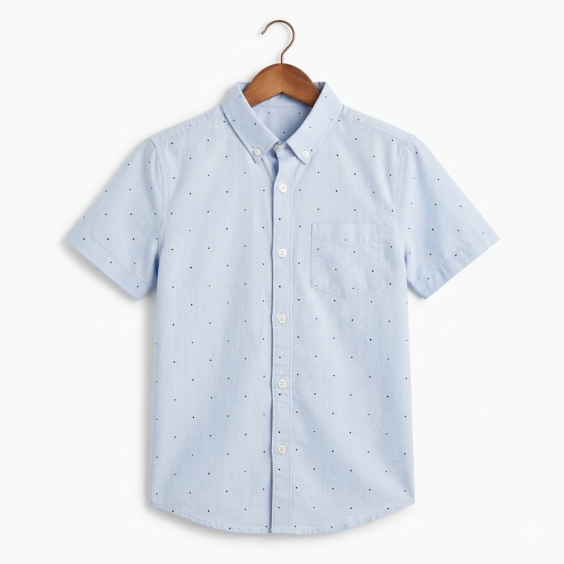 Chemise manche courte à motifs
