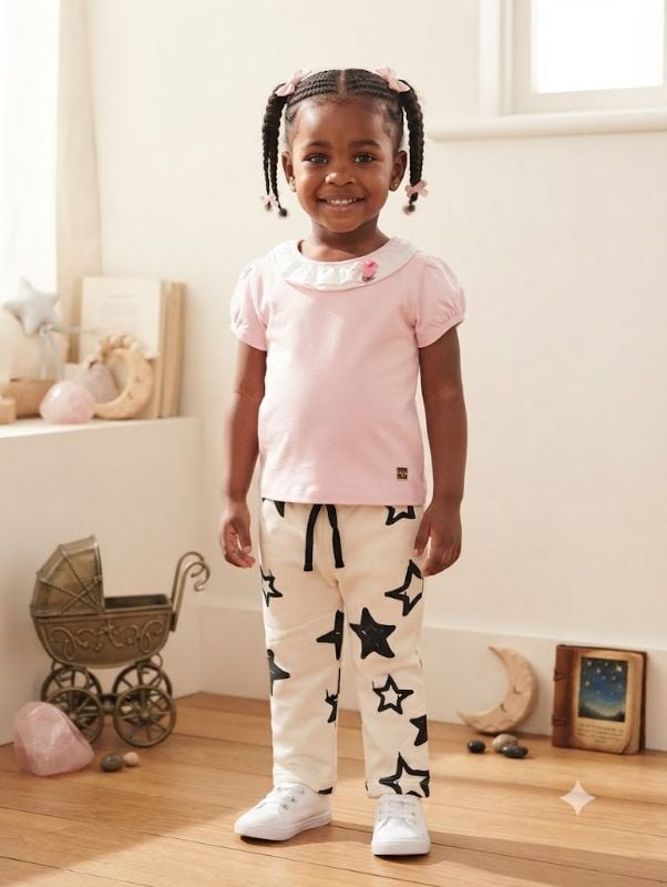 Tee- shirt pink et pantalon