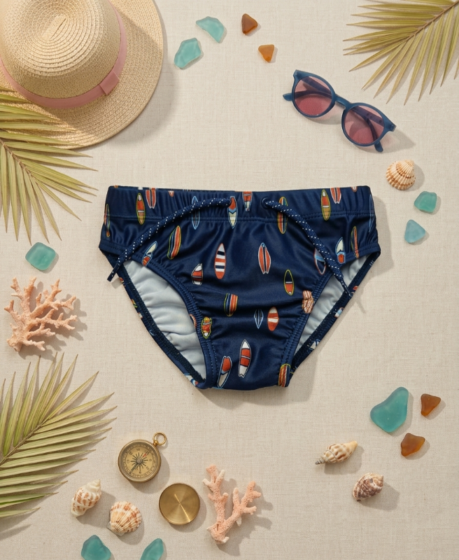 Slip de bain bleu boat