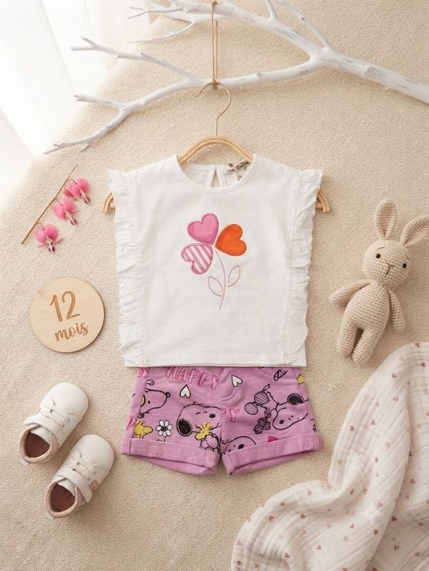 Short poopy et top heart