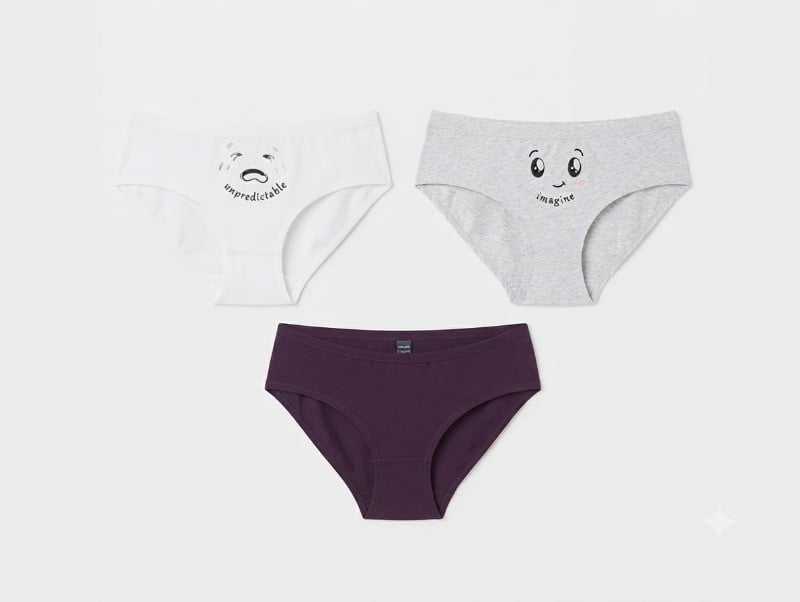 Lot de 3 slips coton