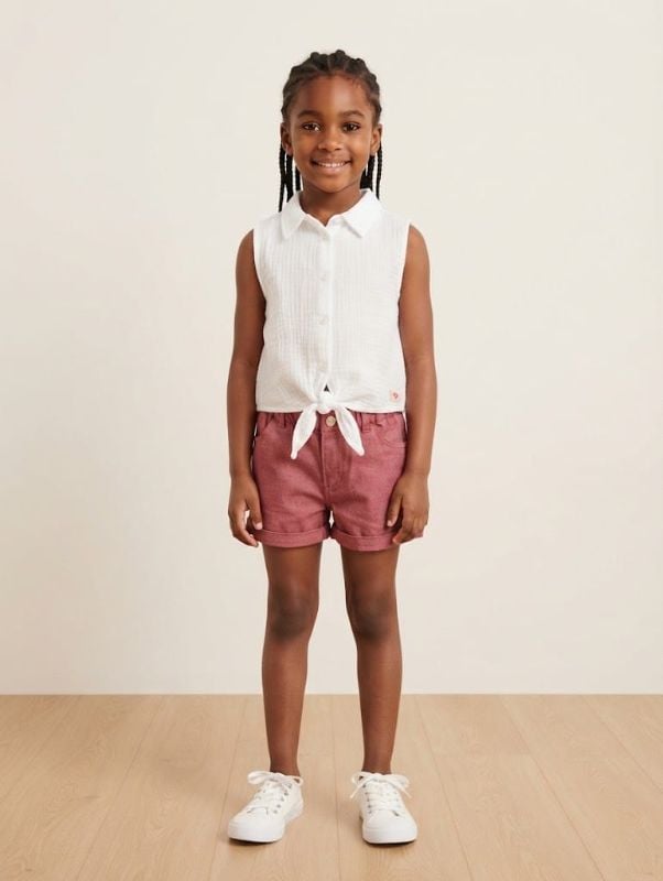 Short jeans ROSE et top JOYCE