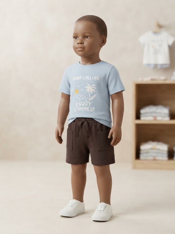 Culotte et tee- shirt SURF CALLING