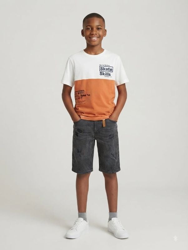 Bermuda et tee- shirt SKATE