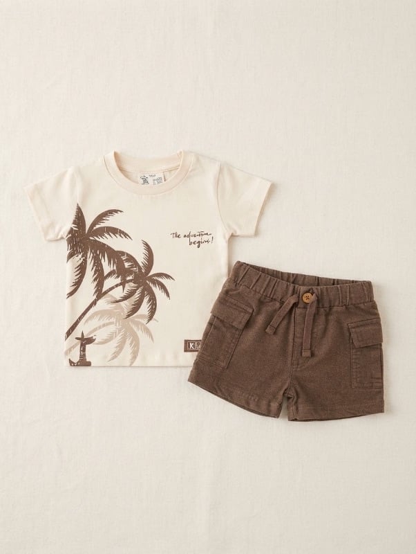 Culotte et T-shirt cocotier