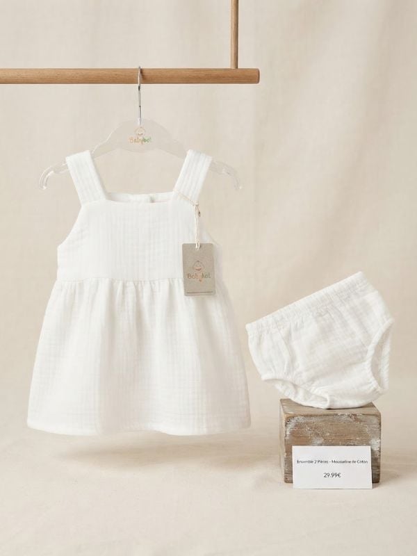 2 pièces Robe et Culotte BLANCO