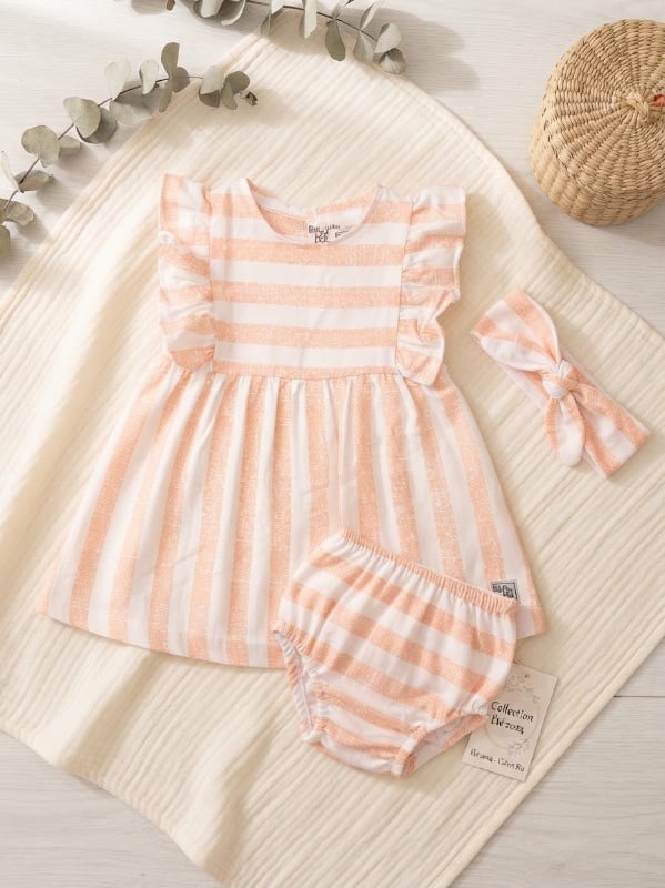 3 pièces (Robe+Slip+Barette)  Graciéla
