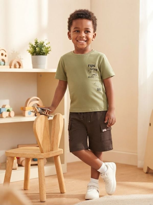 Culotte et tee- shirt TREILLIS