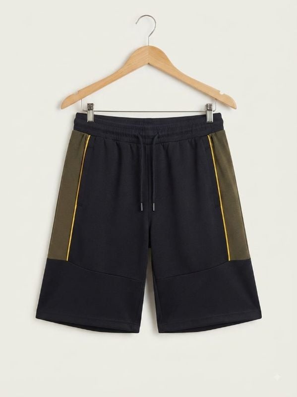 Short bi- color black