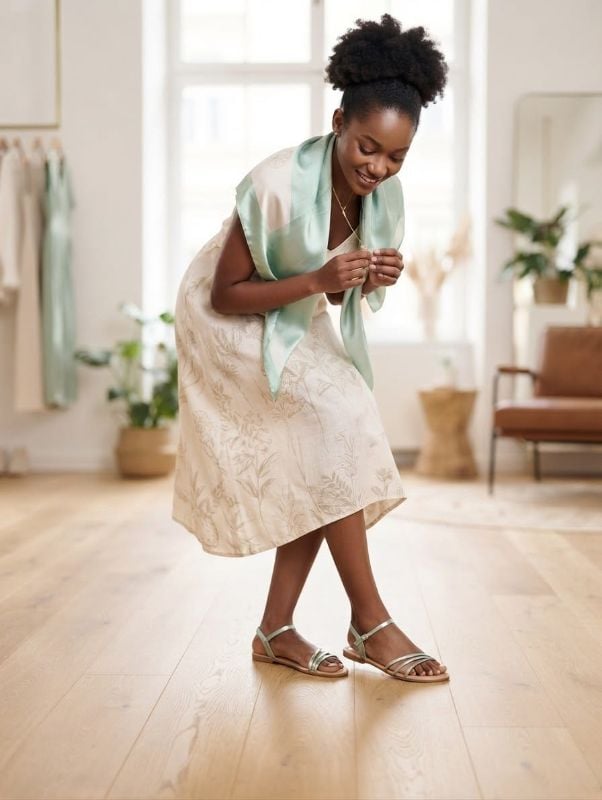 Fille sandale green