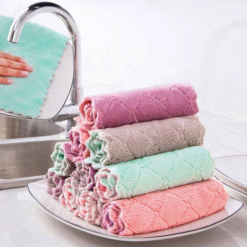 KC392 កន្សែងឈុត 15 x 25cm - 10pcs cleaning Towel