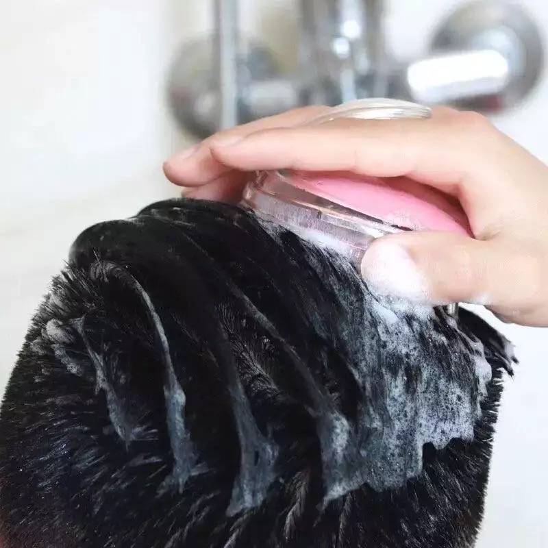 KC051 ច្រាស់​កក់​សក់ - Silicone Shampoo Brush