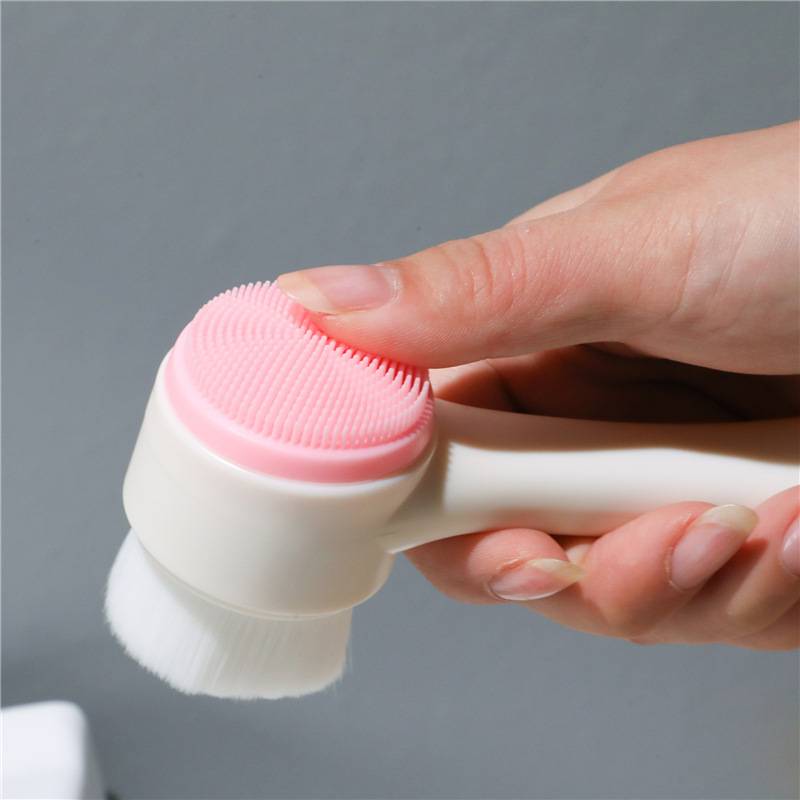 KC614 ច្រាស់សម្អាតមុខ - Silicone Facial Cleanser Wash Brush