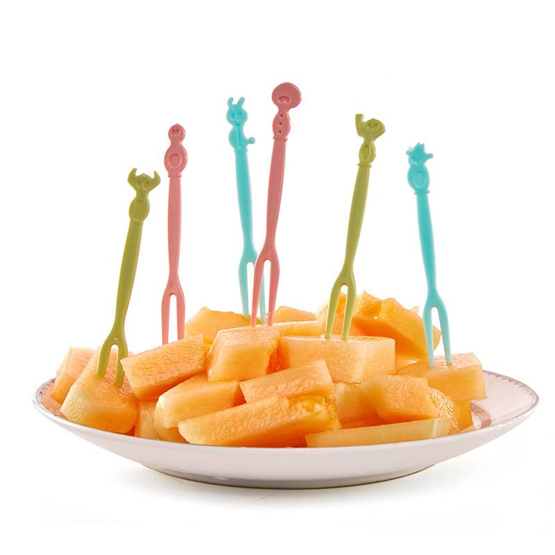 KC265 សមចាក់ផ្លែឈេី - Plastic Little Desserts Fork 50PCS