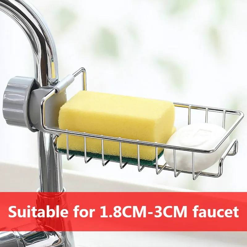 kC678 ប្រដាប់ដាក់ប៉ុងសាប៊ូ - Iron Faucet Rack