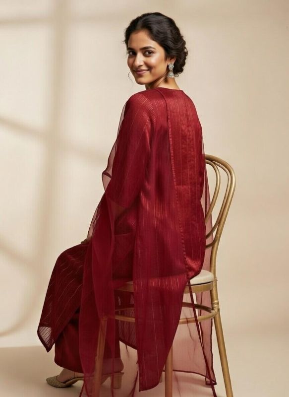 Red/ Maroon Kurta