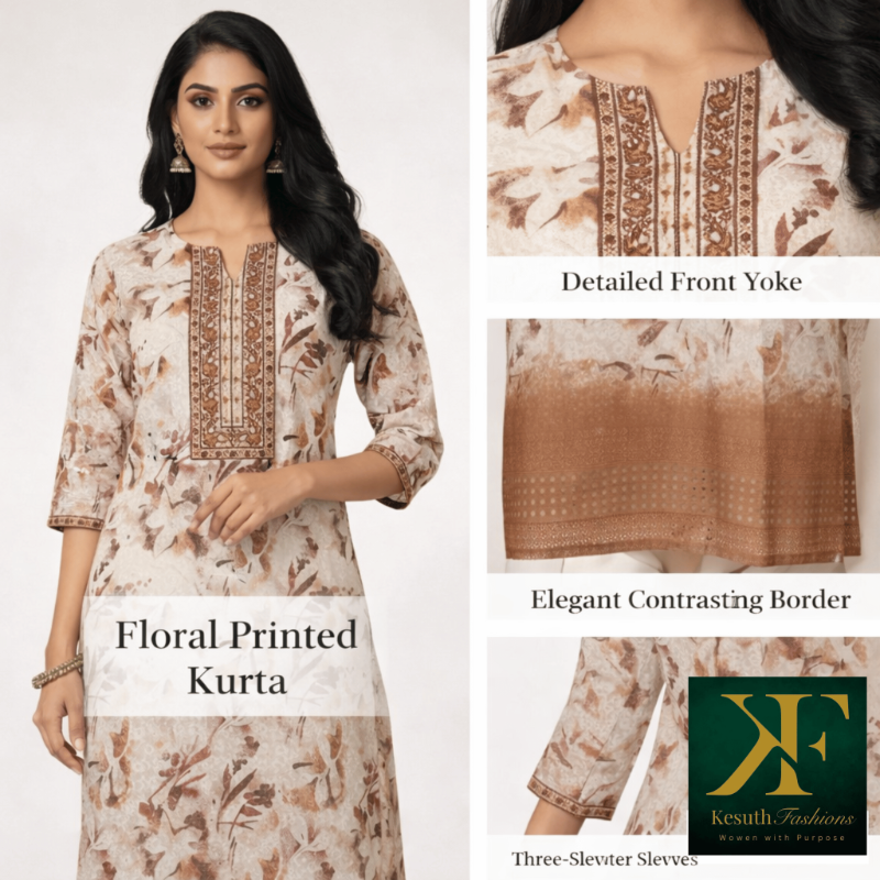 Floral Printed Kurta