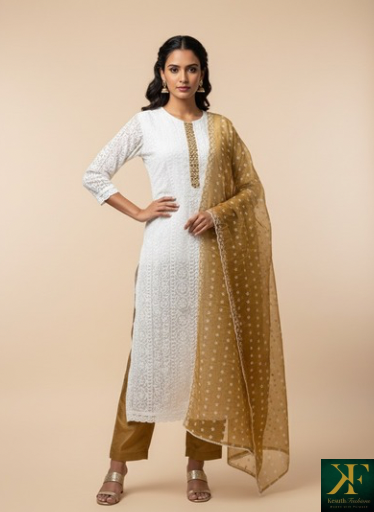 WHITE & YELLOW SUIT
